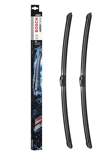 Image of BOSCH 3397009053 AeroTwin Wiper Blades - Set of 2 (24 inch& 24 inch) Side Lock 19mm | Driver and Passenger Side Original Equipment Replacement Blades