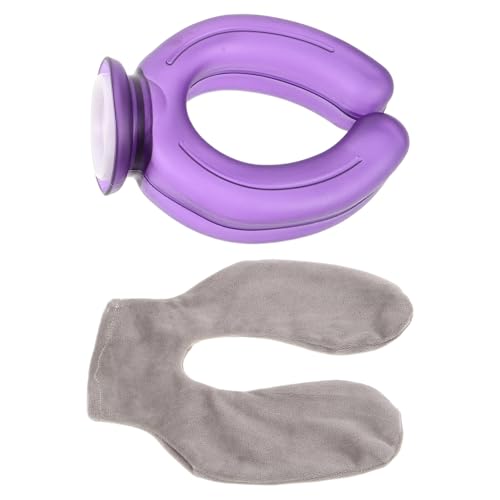 Anneome U-Shaped Portable Hot Water Bottle with Soft Cover Neck Shoulder Heat Pack for Cold and Hot Therapy Insulated Thermal Wrap Pillow for Muscle Relief and Travel Comfort