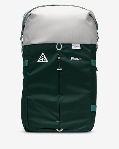 Nike ACG Aysén Hiking Backpack (32L), Vintage Green/Light Iron Ore/White, 26" H × 11" W x7 D2