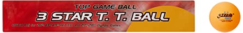 Image of DHS TT Ball 40MM 3 Star Orange (6 Pcs Box) 18 PCS with SMART PRO TT Special Cover Speed RED