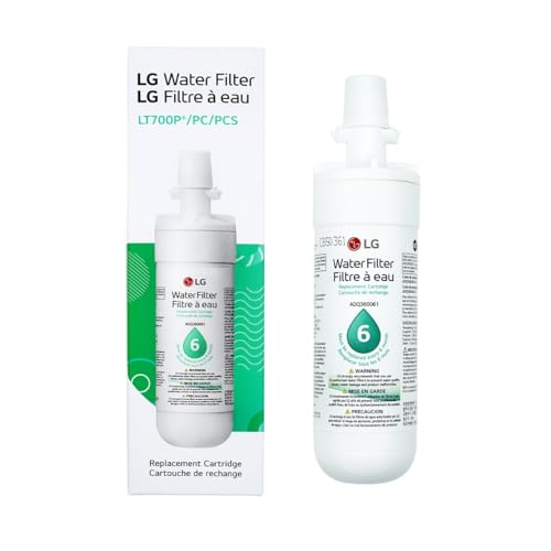 LG LT700P- 6 Month / 200 Gallon Capacity Replacement Refrigerator Water Filter (NSF42 and NSF53) ADQ36006101, ADQ36006113, ADQ75795103, or AGF80300702 , White , Single