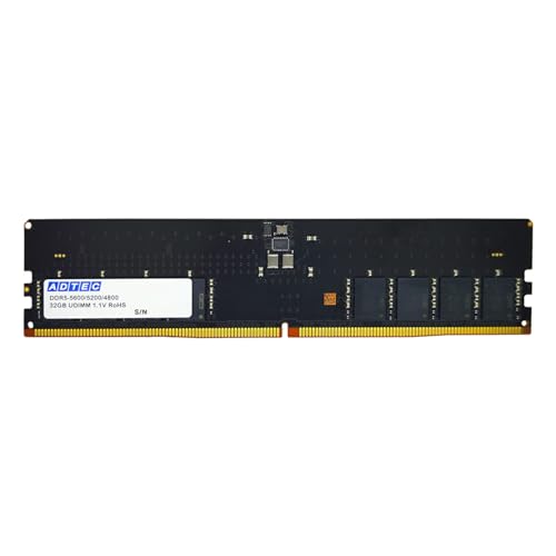 ADTEC アドテック DDR5-5600 ECC 64GB(32GBx2) Amazon | アドテック DDR5-5600 UDIMM 32GB 6年保証 デスクトップ