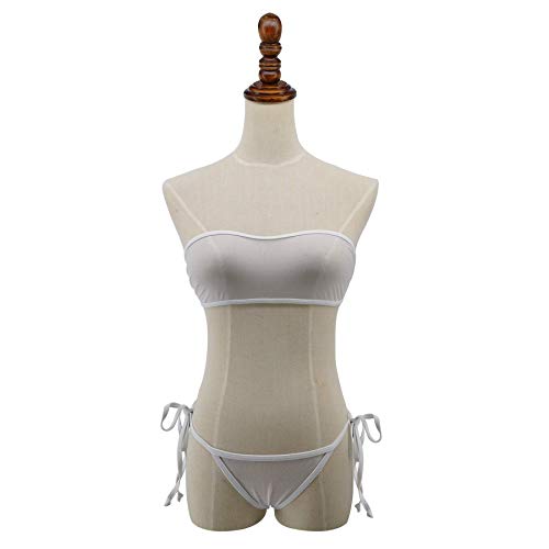 SHERRYLO Sheer Micro Bikini Extreme See Through Bikinis Swimsuit Bandeau Top Mini Brazilian Thong Bottom Mesh Bathing Suit
