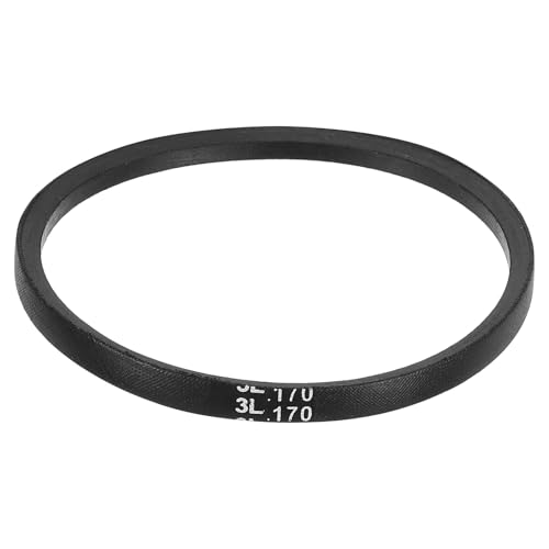 uxcell 3L170 Classic Wrapped Rubber V-Belt, 17"(432mm) Outside Circumference, 3L Profile V Belt 3/8" Width 7/32" Height