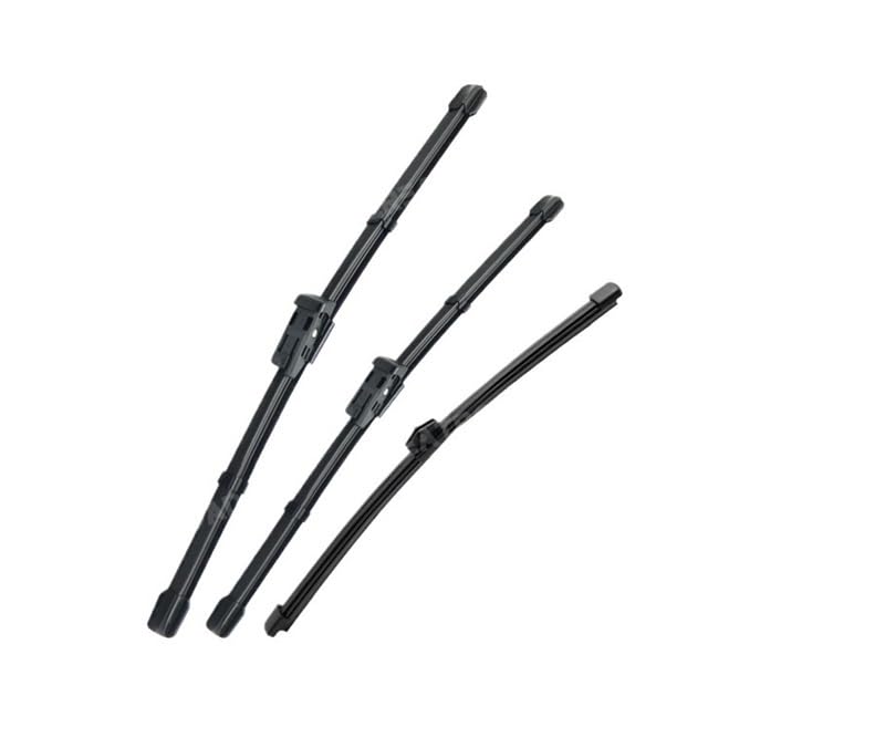Balais d'essuie-glace LHD pare-brise A1 2010-2017 - Lame avant arrière 24+16+13 brosses pluie
