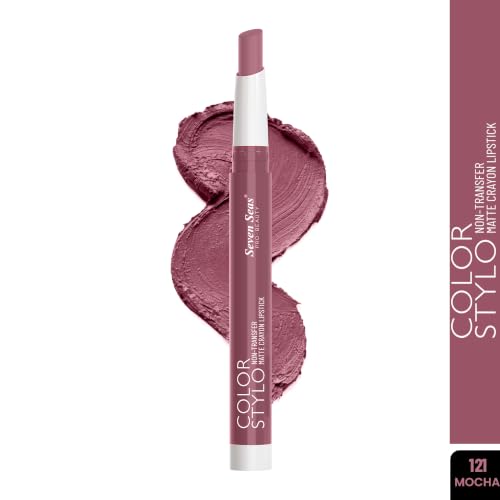 Image of Seven Seas Color Stylo NonTransfer Matte Lipstick | Matte Finish Crayon Lipstick | Waterproof | Long Lasting | Lasts Up to 24 hours(Mocha)