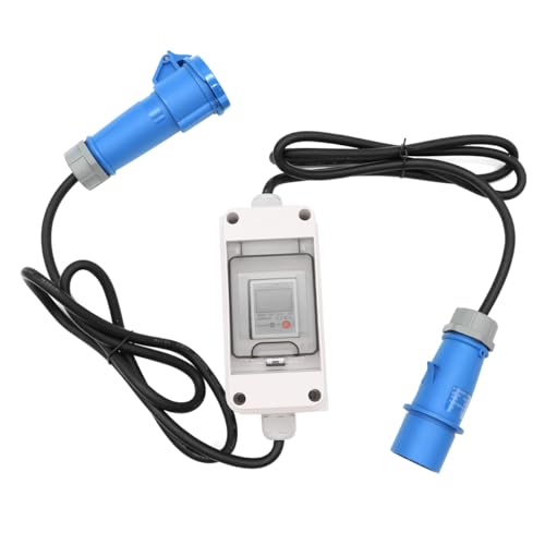 Nicear Electricity Meter Electricity Usage Monitor 16A Charging Connection Cable Mobile Portable Power Consumption Meter Suitable for RV/Electrical