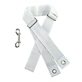 Heavy-Duty Tennis Net Center Strap with Adjustable Buckle & Rust-Proof Hook | Center Strap for Secure Net...