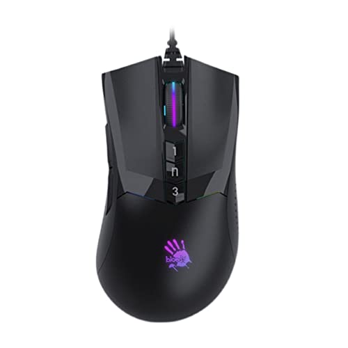 Souris de jeu pour souris Bloody A90 - Light Strike (LK) - Commutateur optique/défilement - 4000 DPI - 8 souris de jeu programmables (version active)