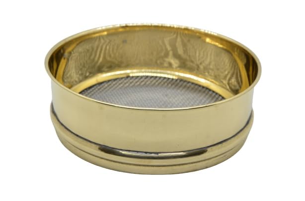 Test Sieve 8'' (20 cm) 4.75 mm Stainless Steel Mesh with Brass Frame By Tenable nautical mart-image-24