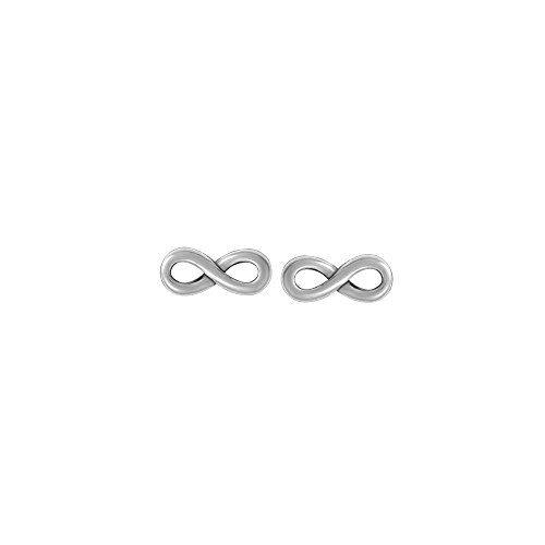 Boma Jewelry Sterling Silver Infinity Stud Earrings
