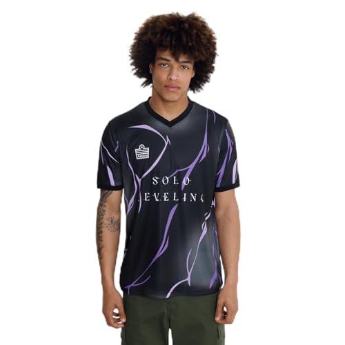 Camiseta de fútbol Solo Leveling con tejido transpirable talla S de corte ergonómico