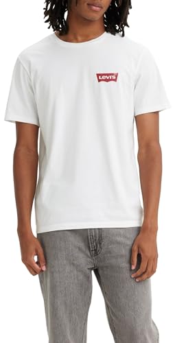 Levi\'s 2-Pack Crewneck Graphic Tee, T-shirt Uomo, Bianco ( Batwing Srt Bright White ), S