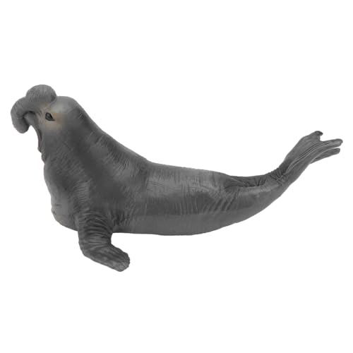 Hohopeti Figura Giocattolo Elefante di Mare in Plastica Realistica Modellino Educativo per Decorazione per Casa e Giardino Regalo per Ragazzi e Ragazze Colore Grigio Scuro