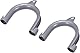 Abflussschlauchhalter für Wäscherei/Waschmaschinen, U-Form, Schlauch-Haken, Adapter, für Waschmaschine, Geschirrspüler, Waschmaschine, Halterung, Ersatz, Grau, 2 Stück