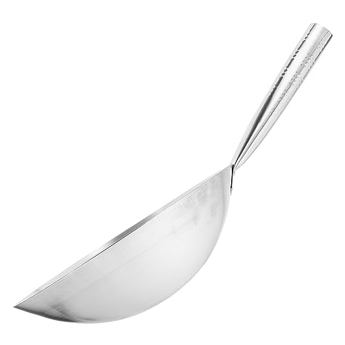 Wok de acero inoxidable con mango ergonómico