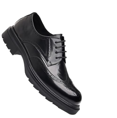 Retro Carved Brogue Dress Oxfords Classic Casual Shoes Slip Resistant Low Top Lace Up Dress Wedding Party Shoes
