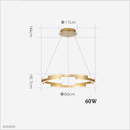 Suspension salon round CFWSHJ télécommande lumières suspendues