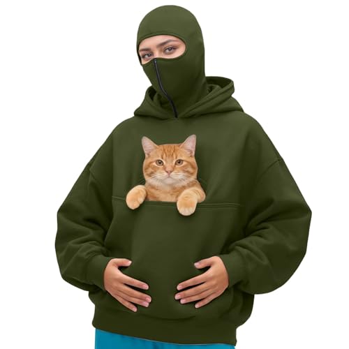 Vestes unisexes pour femme - Double couche - Sweat à capuche avec fermeture éclair - Style streetwear décontracté - Avec cordon de serrage réglable - Pour...
