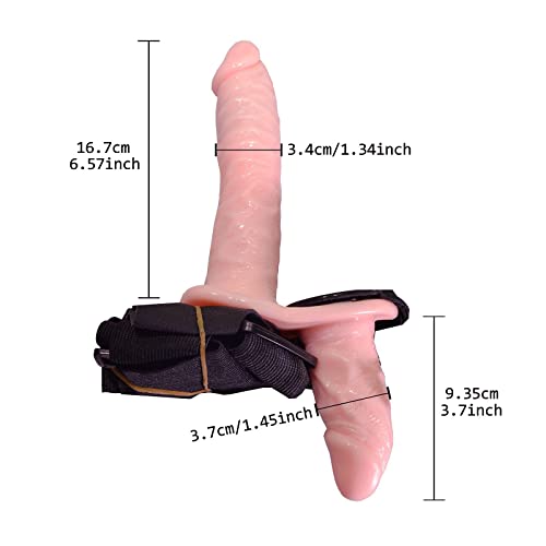 Vibrating Strap On Dildo Wearable Lesbian Dildo With Adjustable Harness Realistic Penis For Female Masturbation Sex Toys For Women(Beige) #TOP1