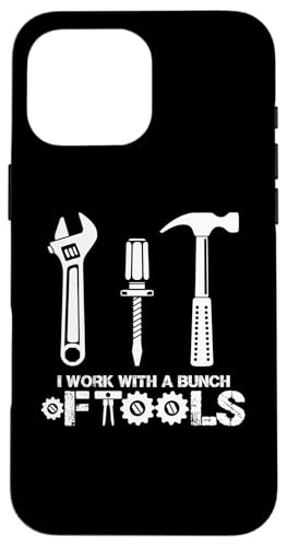 I Work with A Bunch of Tools �ʔ������ݍ�ƈ� �X�}�z�P�[�X iPhone 16 Pro Max �p