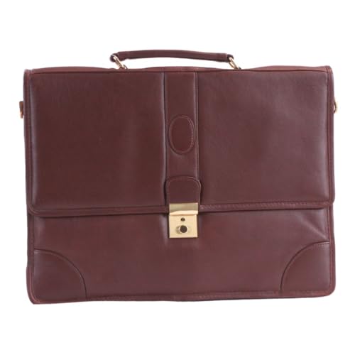 Mallette pour homme Luigi en cuir véritable porte-documents haut de gamme
