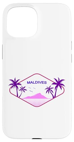 Malediven Palmen Vögel Ozean Natur Insel Resort Souvenir Hülle für iPhone 15 Malediven Palmen Vögel Ozean Natur Insel Resort Souvenir Hülle für iPhone 15