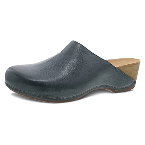 Dansko Talulah Stylish Mule Clog For Women - Cushioned Pu Footbed For All-Day Support And Long-Lasting Wear - Burnished Leather Uppers For Unique Style Denim 8.5-9 M Us #TOP19