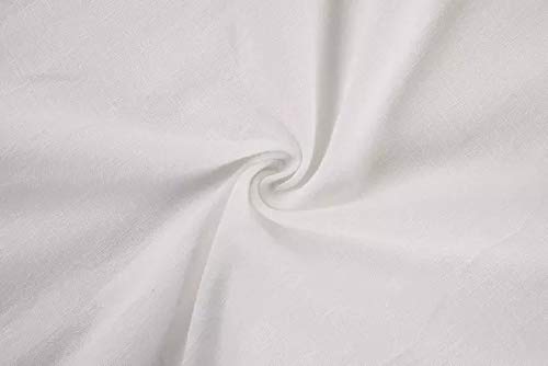 Camisetas masculinas de linho, manga comprida, casual, com botões, ajuste solto, para praia, verão,