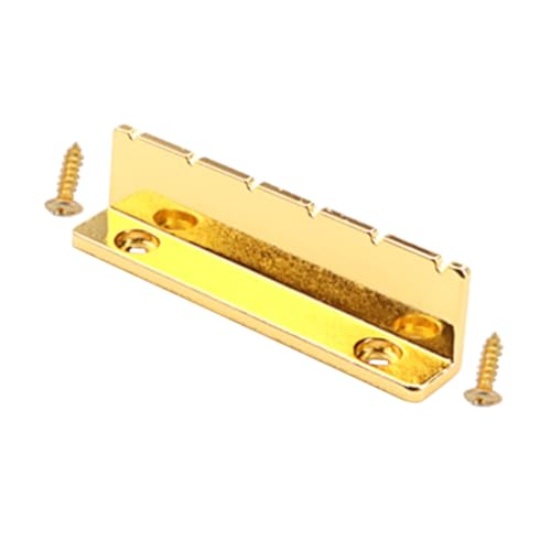 BESTonZON Guitar Accessory Electric Guitar Supplies l Shaped Nut Gl152 Guitar Bridge Saddles Pre-slotted Nut Performance