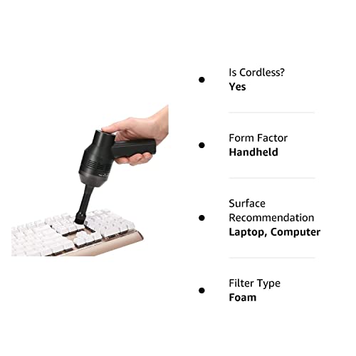 Meco Keyboard Cleaner With Cleaning Gel, Rechargeable Mini Vacuum Cordless Vacuum Desk Vacuum Cleaner For Laptop Piano Computer Car #TOP6
