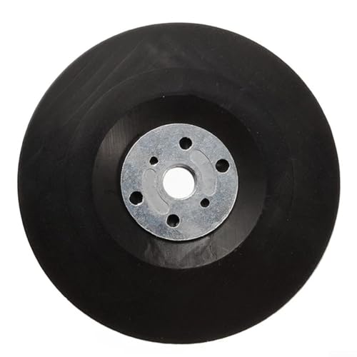 Almohadilla de respaldo de 150 mm para discos de lijado de fibra con rosca M14 y tuerca de bloqueo compatible con amoladoras angulares y pulidoras para uso en taller