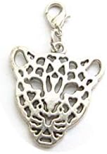 Leopard Head Zipper Pull, Leopard Pull, Leopard Bag Charm, Leopard Accessories, Leopard Gift, Leopard Purse Pull (Ancient Silver) image 5