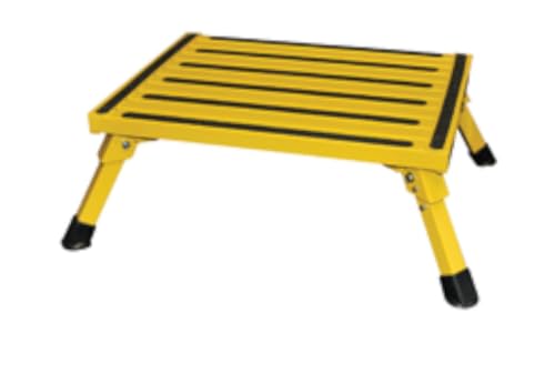 Paso de seguridad plegable y grande de 15 x 19 pulgadas, modelo f-08 C y en color amarillo