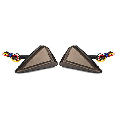 Cnfang4 LED Motorcycle Turn Signals Lights Blinker Indicator For Motorcycle, Scooter, Electrical Bike, Car, Amber & White Light Universal