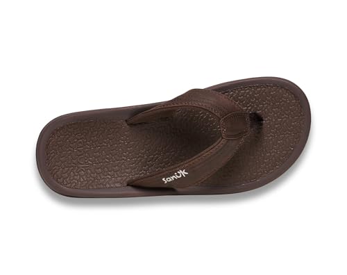 Image of Sanuk On the Rocks Men's Beach Sandals | Flip Flops for Men | Quick Dry Flip-Flop Slides | Supportive & Lightweight | Arch Support Footbed