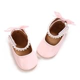 LAFEGEN Baby Girl Shoes Non Slip Soft Sole PU Leather Infant Toddler Mary Jane Flats First Walker Crib Dress...