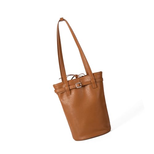 Bolso de moda con amplio espacio, de piel sintética, estilo coreano, para las axilas, para uso diario, casual, bolsa de compras, Brown