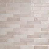 MSI Renzo Sterling 3 Inch x 12 Inch Bullnose Ceramic Subway Tile for Bathroom, Kitchen Backsplash, Accent Wall, and Shower Wall