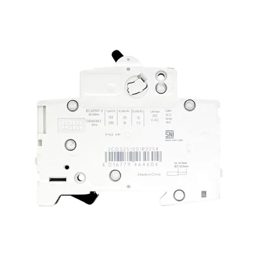 Disjoncteur miniature 2P 10A pour interrupteur d'éclairage S201-C25