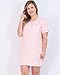 Real Essentials 3 Pack: Women's Short Sleeve Nightgown Dress – Nightshirt Pajama Sleep Shirt Sleepwear