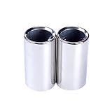 -100% nuevo, de alta calidad. NO LOGO, SYM-PAIQI, Acero Inoxidable 2PCS Punta del Escape de Escape Tubo de Cola Consejo exhause Silenciador for BMW 325i 328i
