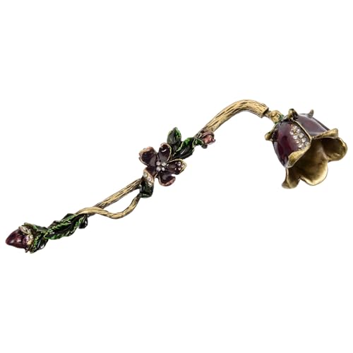 Apagavelas floral de metal morado, un detalle vintage para casa 2
