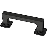 Franklin Brass Parow (1-Pack) Cabinet Handles 3' Hole Center Matte Black Kitchen Drawer Pulls Dresser, Furniture Hardware P41769K-FB-C