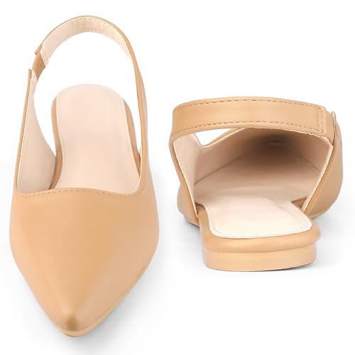 Perphy Pointed Toe Slingback Flats Pumps for Women2