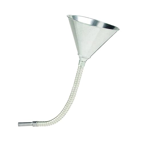 Lubrimatic Silver 17.5 In. H Steel 24 Oz. Flexible Funnel #TOP1
