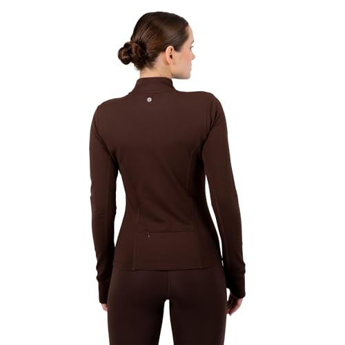 Image of YITTY Active Women's Ultraluxe Full Zip Jacket, Athleisure, 4-Way-Stretch, Thumbholes