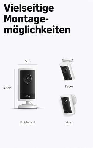 Ring Außenkamera Pro mit Netzstecker (Outdoor Camera Pro, neueste Generation), für dein Zuhause oder Unternehmen, Sicherheitskamera… – Ansicht 7