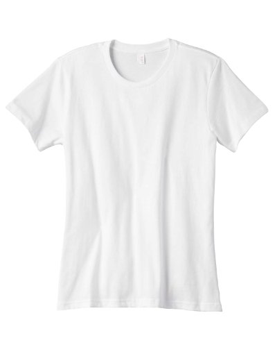 Anvil Ladies 100% Combed Ring Spun Cotton T-Shirt. 880 S White #TOP23
