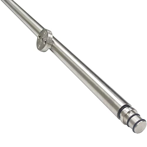 Rail mobile en tube rond acier inoxydable 300cm fluide et robuste